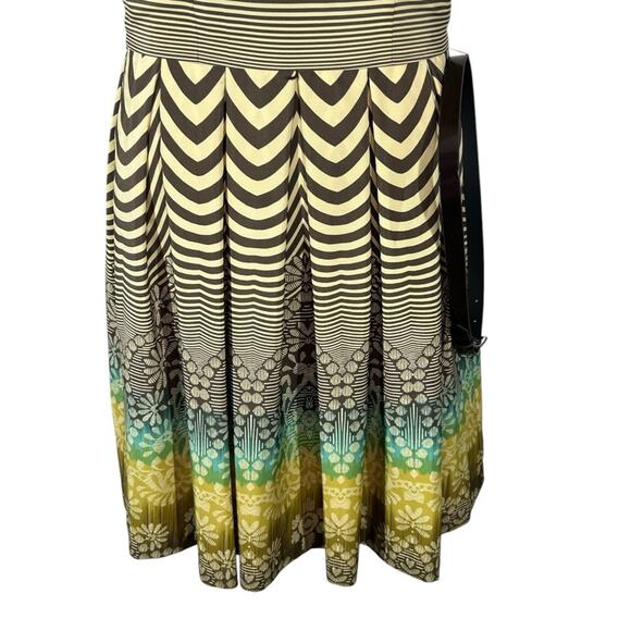 Anne Klein Striped Ombre Hem Belted Mini Dress Size 4 NWOT - Picture 5 of 12